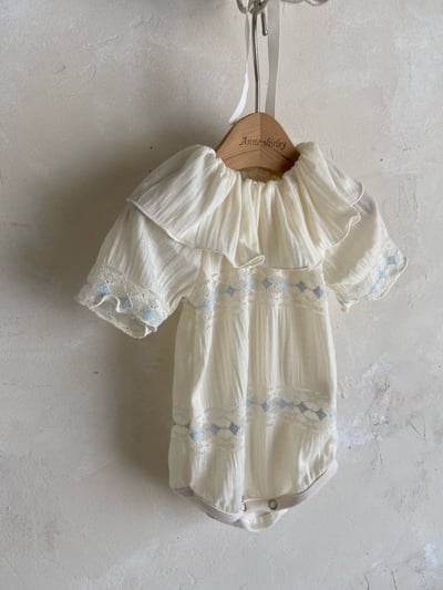 Anne Shirley37｜(3m-22m) 2色浪漫蕾絲設計包屁衣7