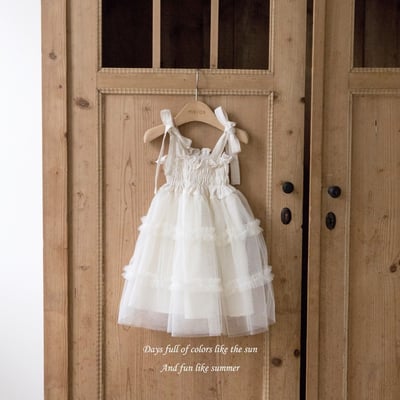 M-KIDS07｜(65-115cm) 浪漫綁帶洋裝4