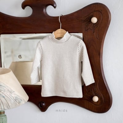 M-KIDS27｜(65-115cm) 2色立領內搭上衣3