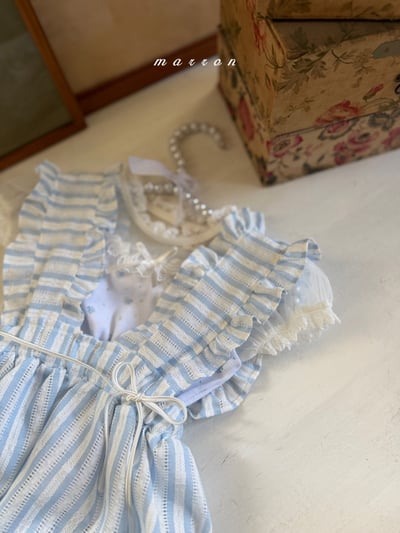 Marron12｜(3m-18m 1y-6y) 甜美吊帶綁結裝3