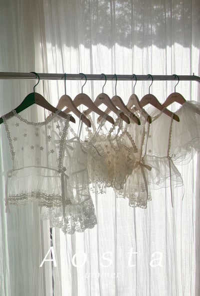 AOSTA62｜(Free) 2款蕾絲花刺繡背心15