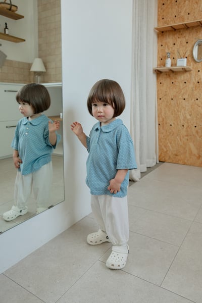 onu33｜(70cm-115cm) 波點有領上衣8