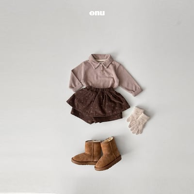 onu 40｜(70cm-115cm) 有領刺繡壓紋上衣11