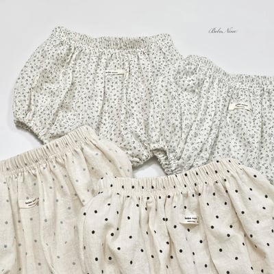 bebe nine10  (6m-24m) 4色可愛小碎花包屁褲3