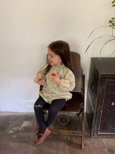 JE584｜(73-100cm) 復古碎花燈芯絨套裝15