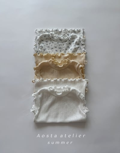 AOSTA38｜(6m-5y) 3款甜美木耳邊中領無袖3