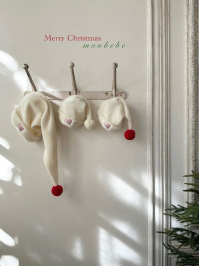 MONBEBE39｜(free/mom) 聖誕絨球帽6