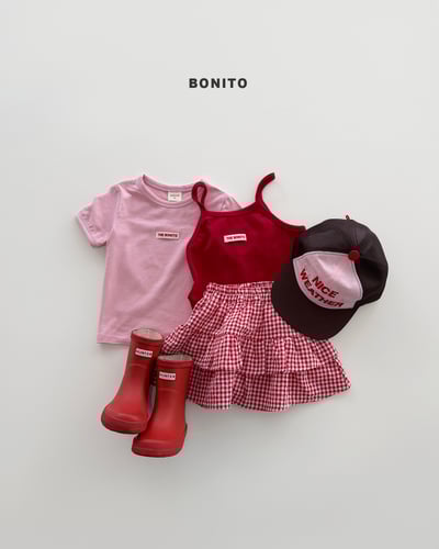 Bonito51｜(75cm-125cm) 5色羅紋疊層細肩背心11