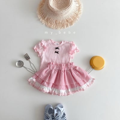 my_bebe35｜(80-120cm) 荷葉層次邊上衣10