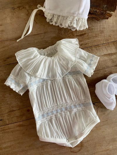 Anne Shirley37｜(3m-22m) 2色浪漫蕾絲設計包屁衣15