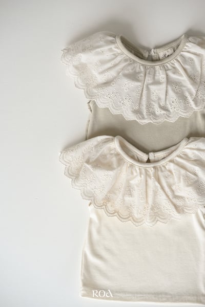 ROA26｜(6m-18m) 2色蕾絲大翻領上衣4