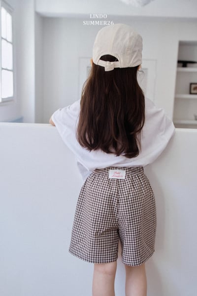 Lindo61｜(80-125) 格紋短褲19