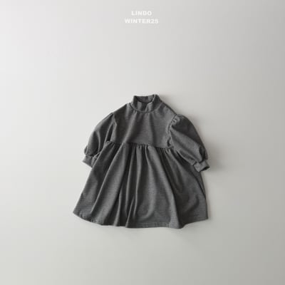 Lindo69｜(80cm-125cm) 高領條紋洋裝5