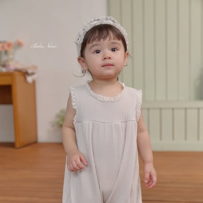 bebe nine16  (6m-24m) 3色彈力蕾絲連身服11