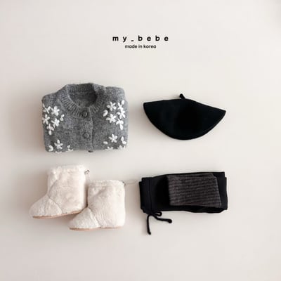 my_bebe04｜(-12m-7y) 花朵刺繡開襟外套11