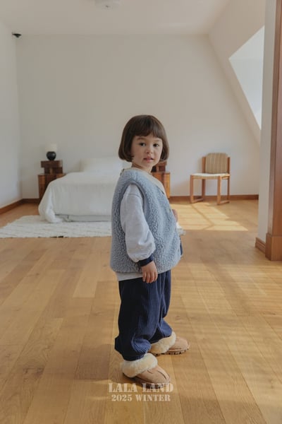 lala land52｜(75cm-120cm) 3色刷毛背心4