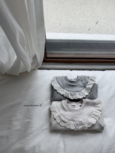 Bloom.b22｜(0m-24m/85cm-125cm) 蕾淤花邊圓領上衣5