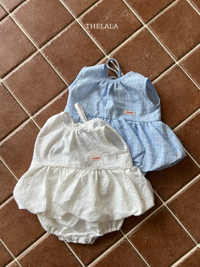 thelala67｜ (0m-18m) 無袖綁帶氣球洋裝包屁衣8