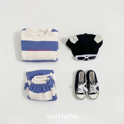 Oottbebe58｜(1y-7y)   條紋拼色套裝14