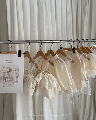 AOSTA14｜(6m-5y) 蕾絲棉質背心13