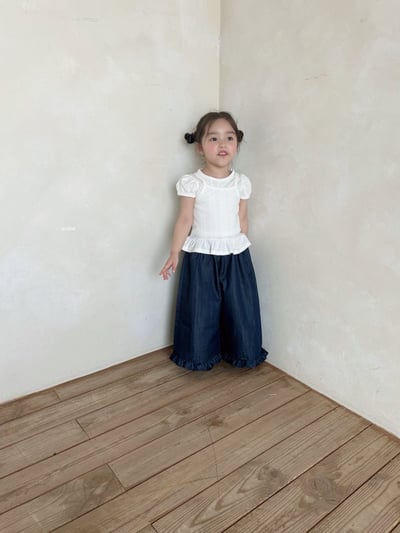 Azalea14｜(78-118cm) 荷葉邊寬腿長褲10