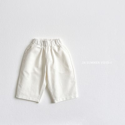 vivid116｜(78cm-125cm) 5款素色棉質七分長褲3