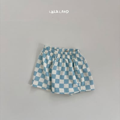 lala land17｜(3m-18m) 3色經典棋盤格紋短褲20
