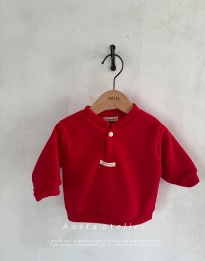 AOSTA64｜(6m-5y) 半開襟小標上衣4