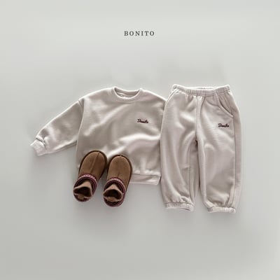 Bonito47｜(75cm-125cm) logo刷絨休閒套裝10