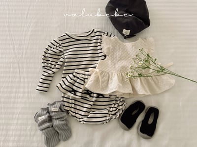 Valubebe66｜(65-90) 條紋公主袖上衣17