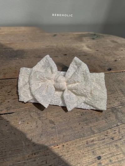 Bebe holic55｜(3m-18m) 蝴蝶結寬版髮帶12