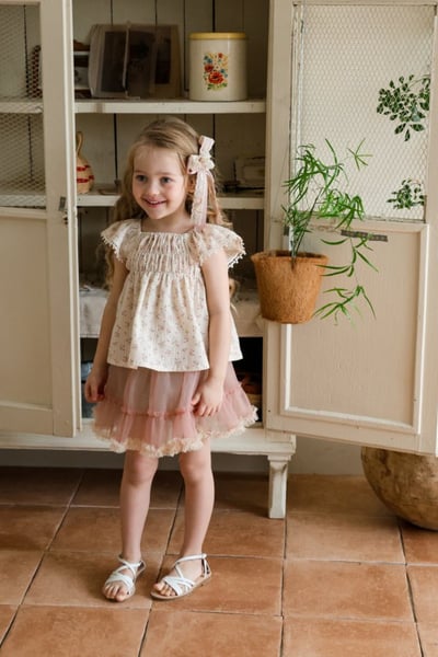 FLO17｜(75-140) 碎花娃娃裝上衣15