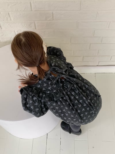 JE631｜(66cm-90cm) 花卉鋪棉綁帶包屁衣2