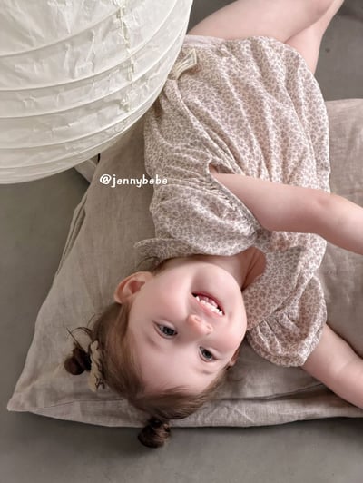 JE695｜(66-90cm) 田園碎花包屁衣15