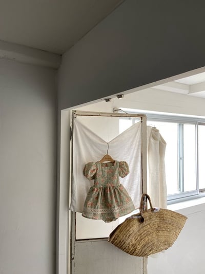Anne Shirley29｜(3m-18m) 3色古典玫瑰花卉洋裝包屁14