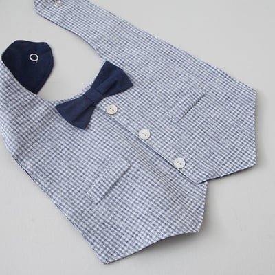 LEMONADE54｜(55cm-85cm) 2色紳士背心包屁衣含帽子8