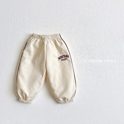 vivid09｜(78cm-125cm) 運動風磨毛縮口褲9