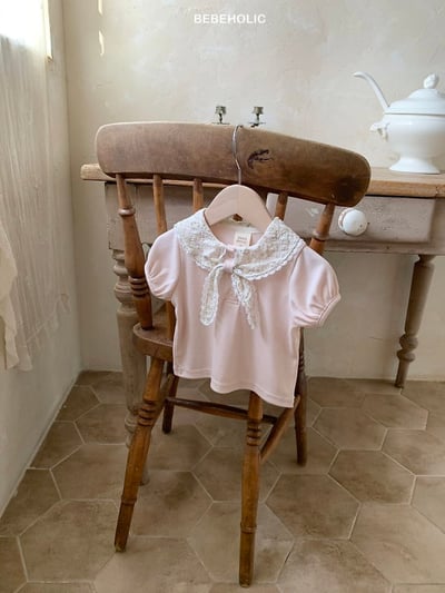Bebe holic45｜(3m-18m) 海軍蕾絲領上衣11