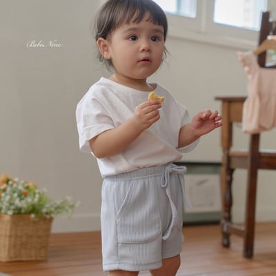 bebe nine23  (65cm-115cm) 3色抽繩口袋褲11