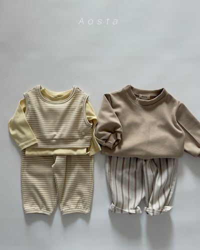 AOSTA08｜(6m-5y) 日常壓線休閒上衣11