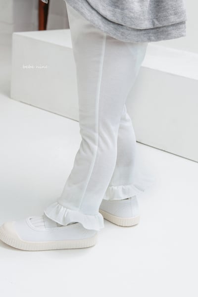 bebe nine09  (65-115) 2色荷葉緊身褲9