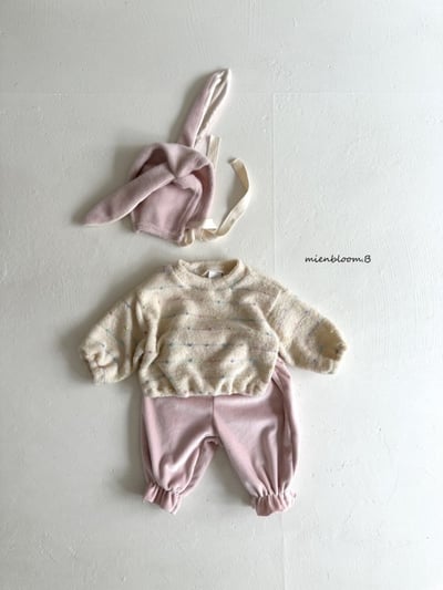 Bloom.b40｜(0m-24m/85cm-125cm) 繽紛波點刷毛上衣8