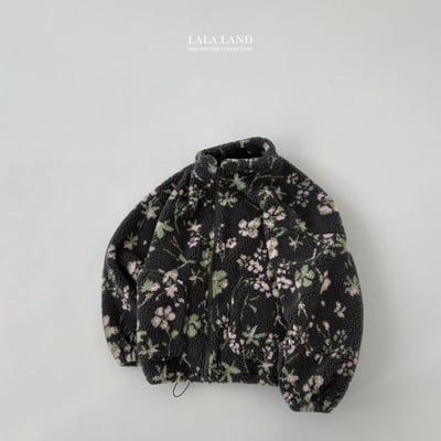 lala land80｜(mom) 1色印花刷毛拉鍊外套15