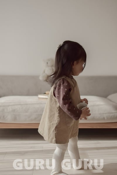 GURU GURU24｜(6m-24m) 2色燈芯絨口袋背心佯裝18