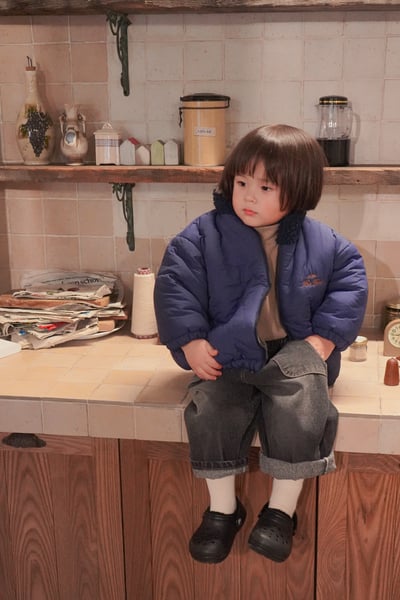 onu 21｜(70cm-115cm) logo刺繡羽絨刷毛外套14