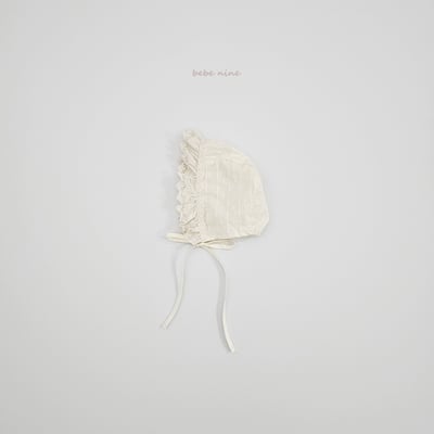 bebe nine18 (free) 1色荷葉花邊綁帶帽18