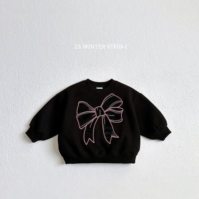 vivid67｜(78cm-125cm) 蝴蝶結刺繡印花休閒上衣9