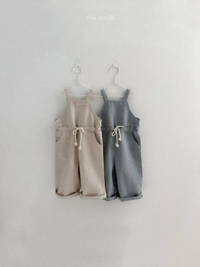 MiniRobe46｜(70-110) 吊帶抽繩連身褲1