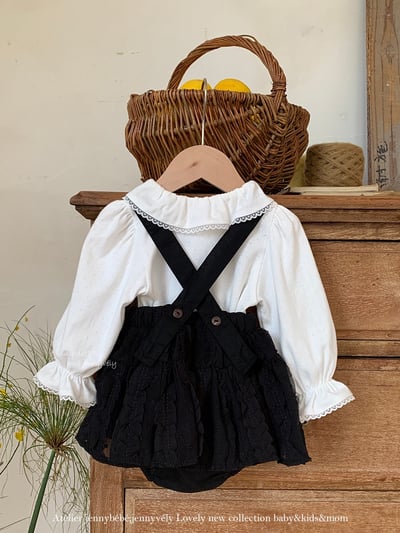 JE554｜(73-100cm) 宮廷風花邊領上衣/包屁衣12