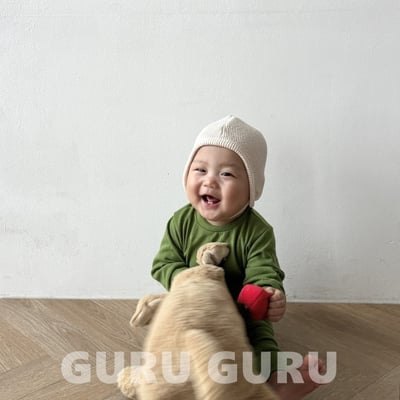 GURU GURU06｜(6m-24m) 4色磨毛綁帶帽7
